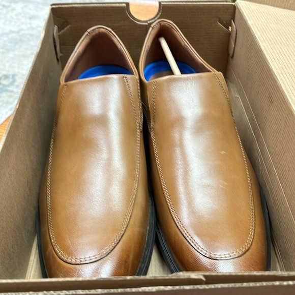 Clarks Men's Brown/Tan Shoes Oxford Loafers Winddon step 11.5 W new in box - Picture 9 of 14